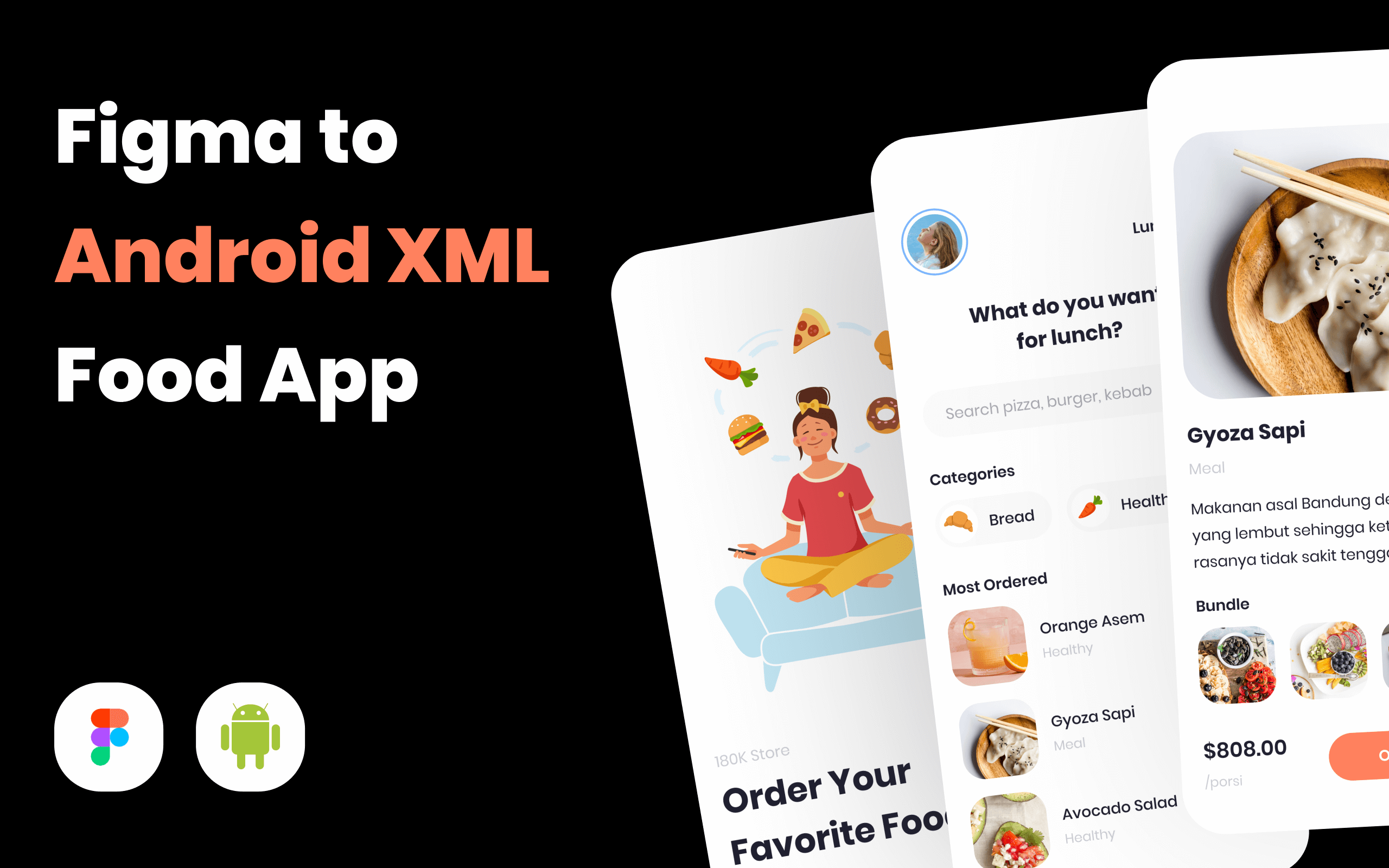 Kelas Android App Development: Figma to Android XML Food App di BuildWith Angga